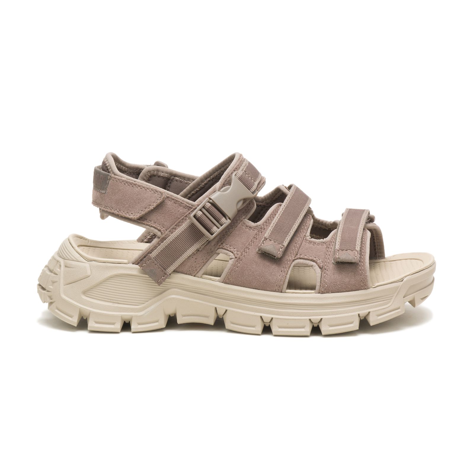 Caterpillar Men's Progressor Buckle Sandals Brown/Beige CAT-26317